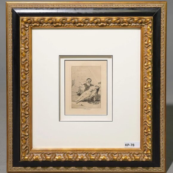 Francisco Jose de Goya Tantalus (Tantalo) Plate 9 from: Los Caprichos - Picture 1 of 2